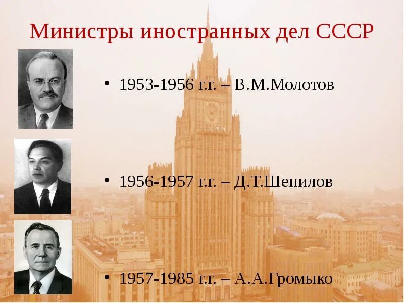 Министр иностранных дел ссср в годы. Министр иностранных дел СССР. Министры иностранных дел СССР список. Министры иностранных дел СССР таблица. Министр иностр дел СССР.