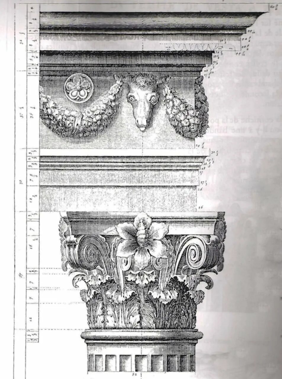 Коринфский ордер в архитектуре. Храм Весты в Тиволи Капитель. Коринфский ордер колонн в архитектуре. Коринфский ордер отмывка.