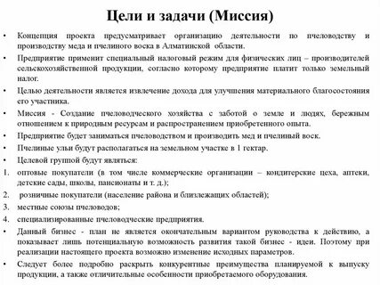 Миссия цели задачи проекта