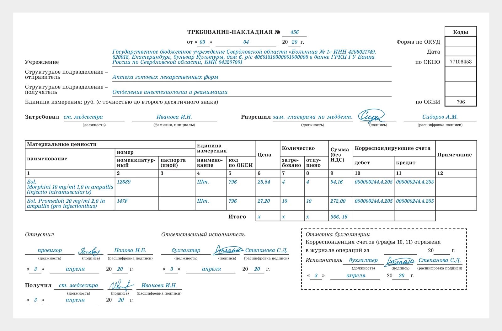 Образец бланк требование. Форма м-11 требование-накладная медицинской организации. Пример требование-накладной (форма м-11). М-11 требование-накладная образец заполнения. Требование-накладная форма м-11 заполненная.