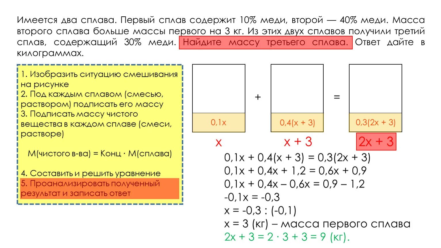 Имеется 2 сплава первый содержит 20