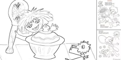 антошка раскраска