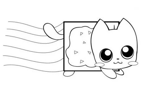 Nyan Cat Coloring Pages Free printable Coloring Pages