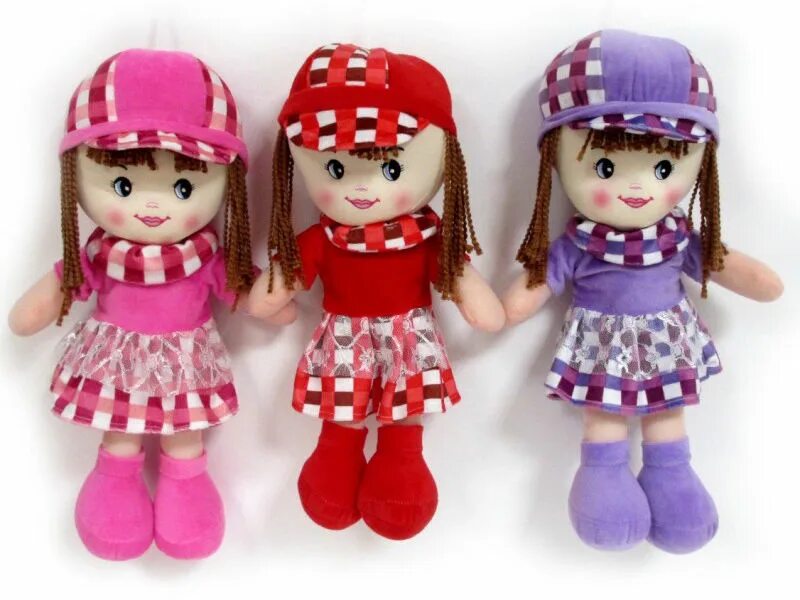 Три пупса. Три куклы. Мягкая кукла. Германские мягкие куклы. Три мягких пупса.