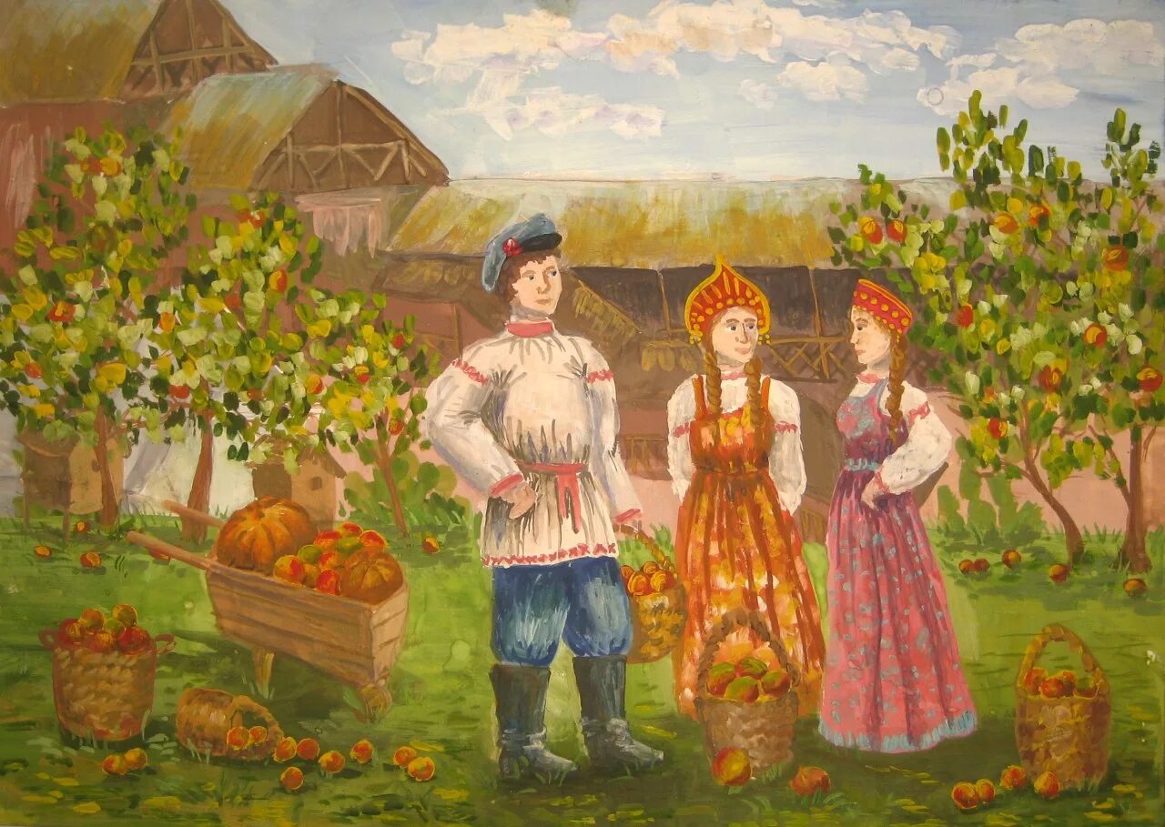 Пение яблоко. Семён Летопроводец (Осенины). Осенины праздник у славян. Яблочный спас Осенины. Осенины праздник урожая на Руси.