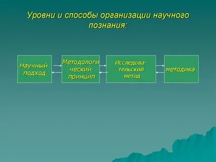 Основные способы организации