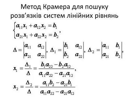 Метод крамера 4 на 4