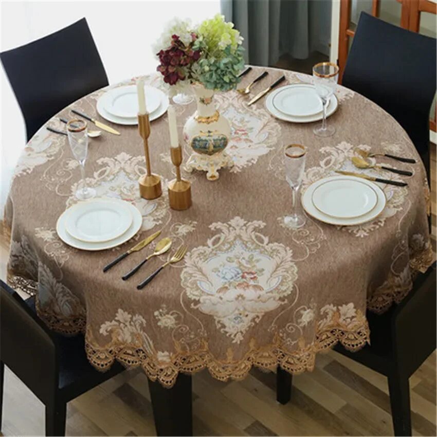 Скатерть luxurious Tablecloth 280*315. Скатерть на круглый стол. Скатерти для стола в гостиную. Скатерть на круглый стол в гостиную.