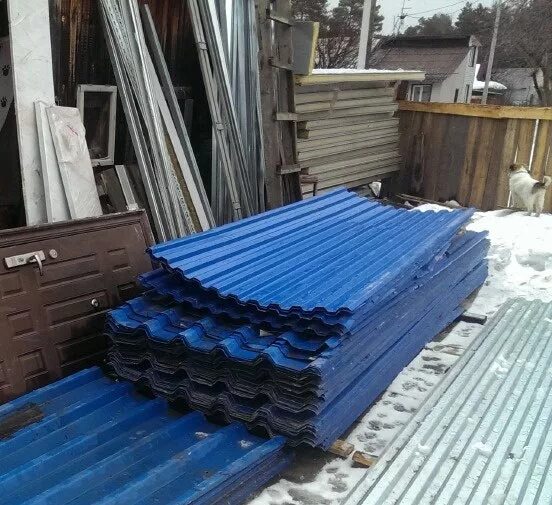Б у профнастил крыша