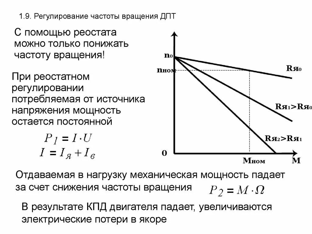 Регулирование напряжения изменением