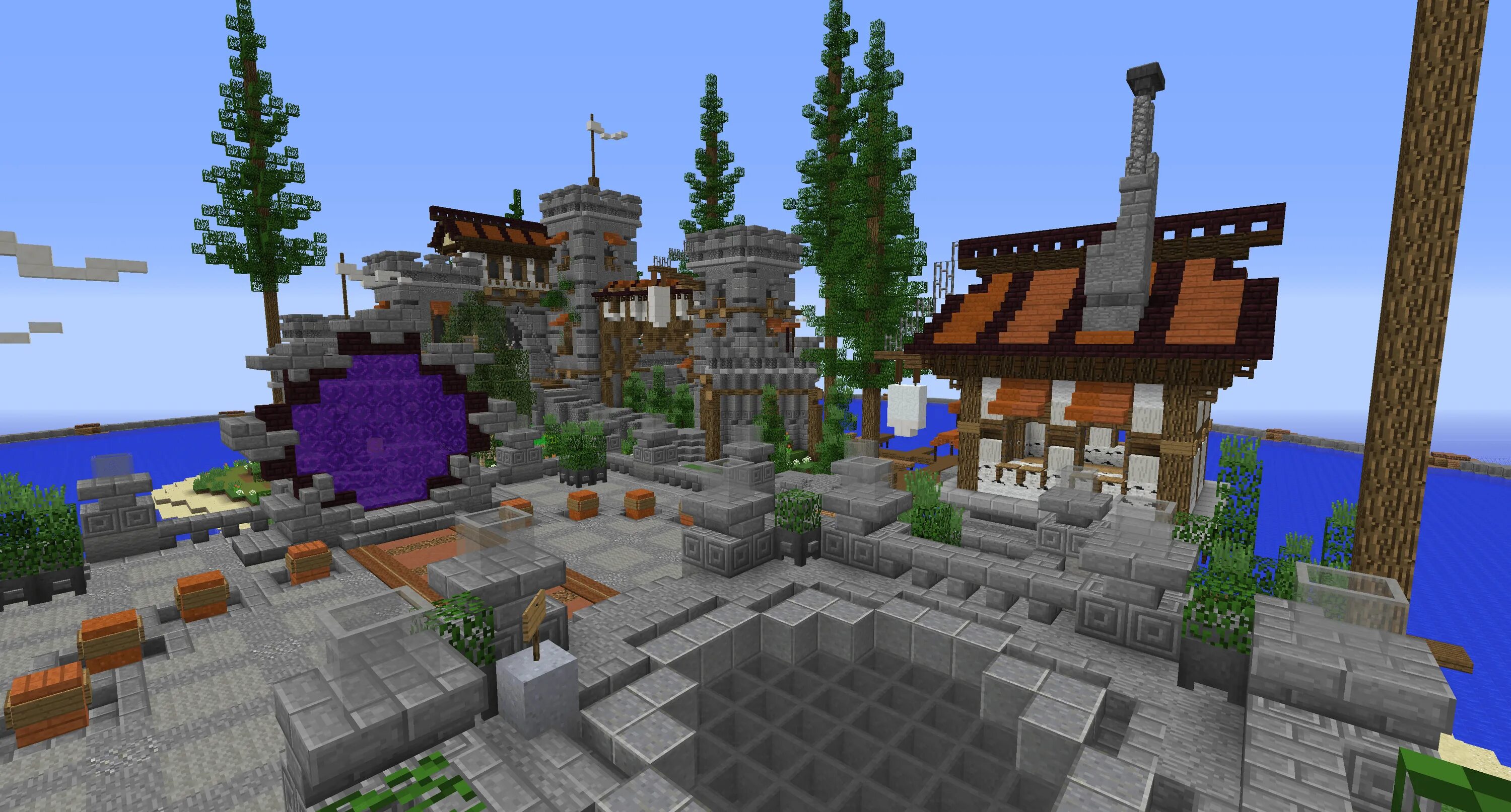 Nether hub. Лобби майнкрафт. 12. Nether hub minecraft. 5.