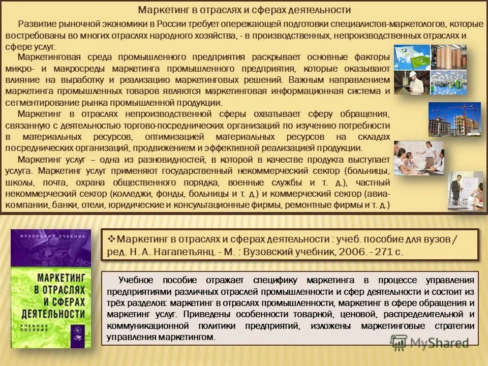 гришина в. маркетинг в отраслях и сферах. маркетинг в отраслях и сферах. отраслевой маркетинг. маркетинг в отраслях и сферах.