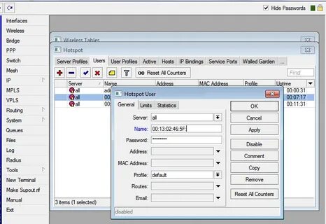 Mikrotik mac