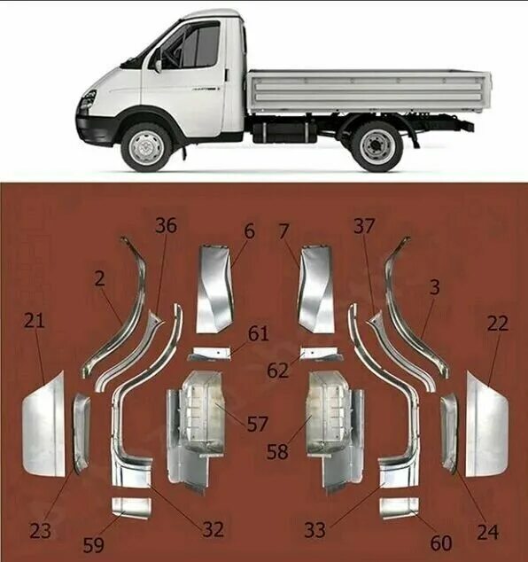 Купить железо на газель