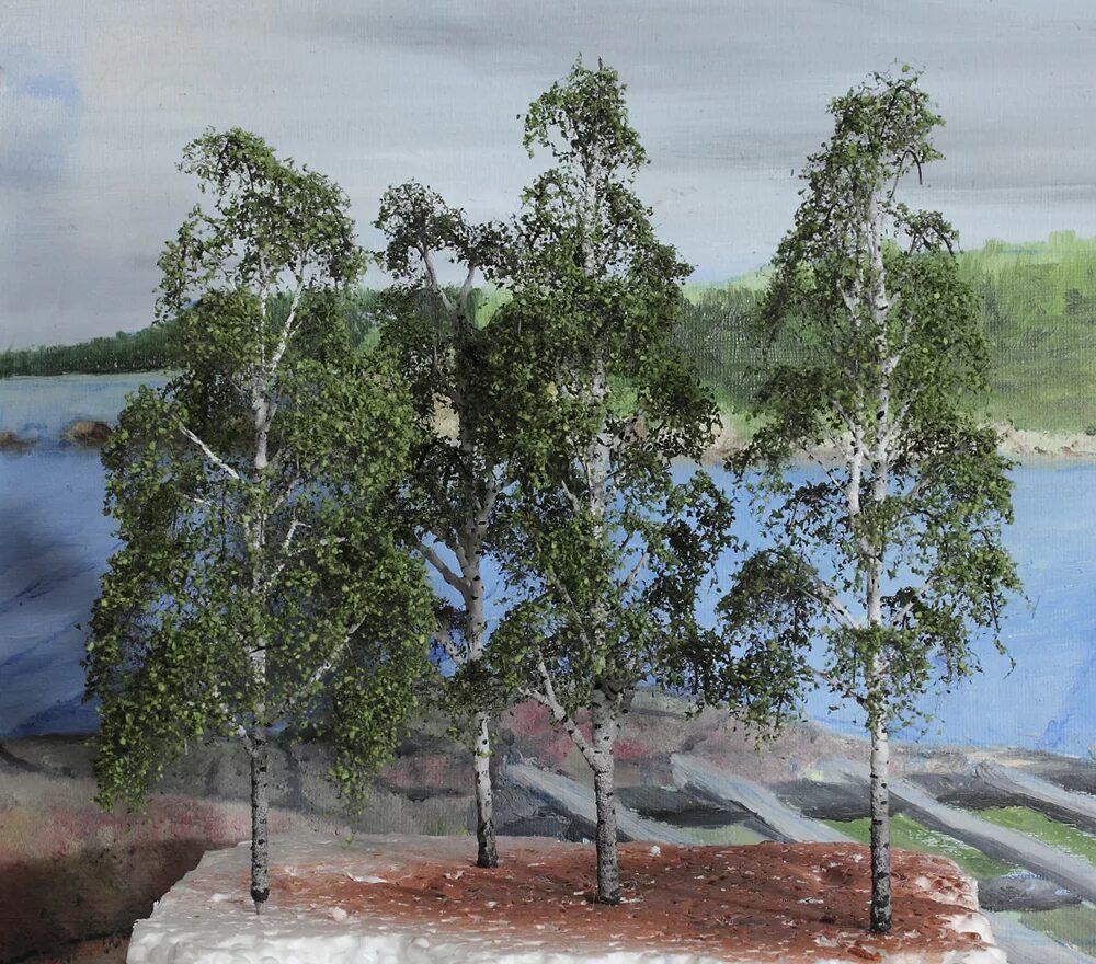 дерево из картона. поделка березка. декорация "дерево". поставь березки. весенняя аппликация.