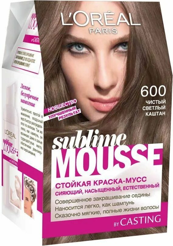 415 Морозный каштан лореаль Sublime Mousse. L'Oreal Paris краска для волос "Sublime Mousse", оттенок 600,. Краска мусс сублим 500. Оттенки лореаль мусс краска для волос. Лореаль темно каштановый