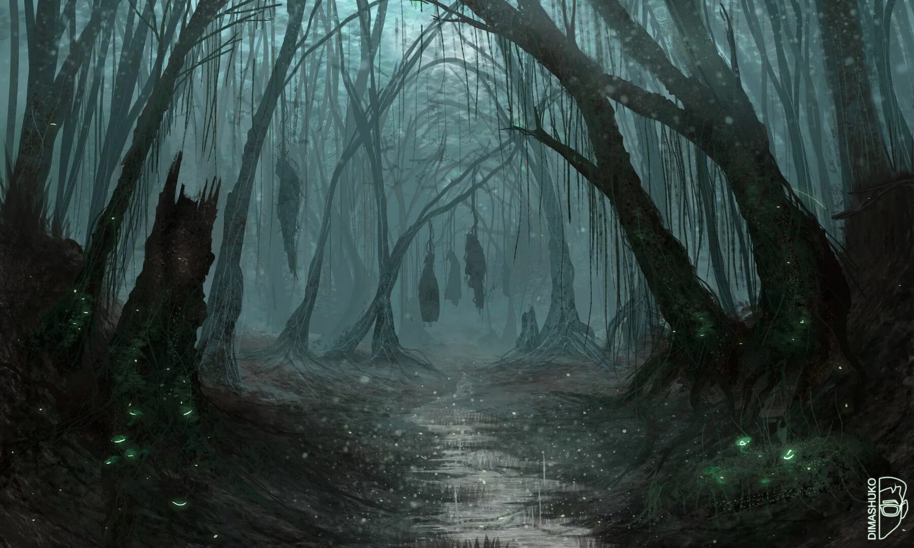 Тропа мифологии. Вальхейм темный лес. Мэтью Гэбори. Темные тропы. Дремучий лес арт темный. Дремучий лес арт ДНД.