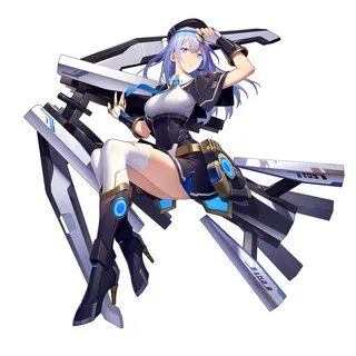 REKAERB MAERD Anime Girls Beatless Type 005 Lacia Black Background Simple B...