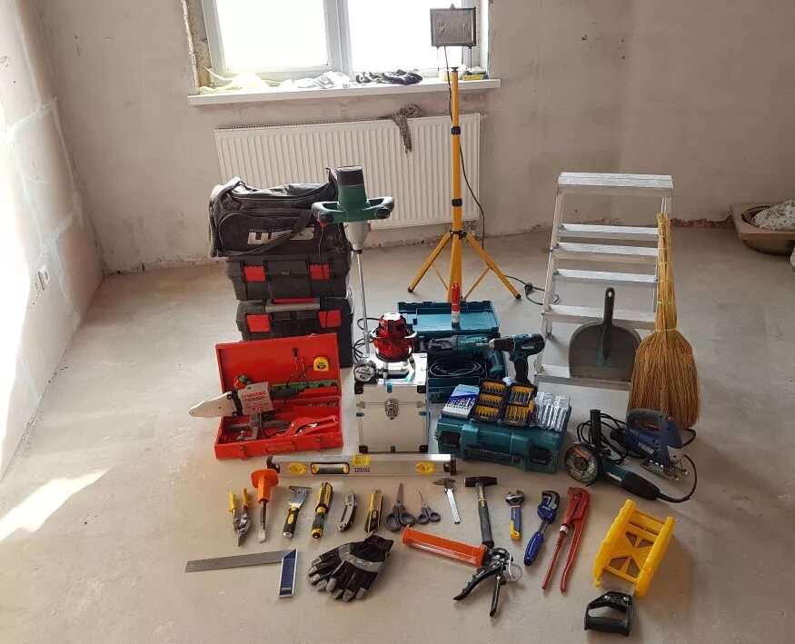 Самая нужная техника. Строительные инструменты. Инструменты для стройки. Инструменты для ремонта квартиры. Инструменты отделочника.