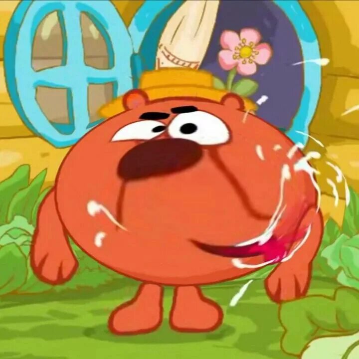 смешарики лосяш и копатыч.