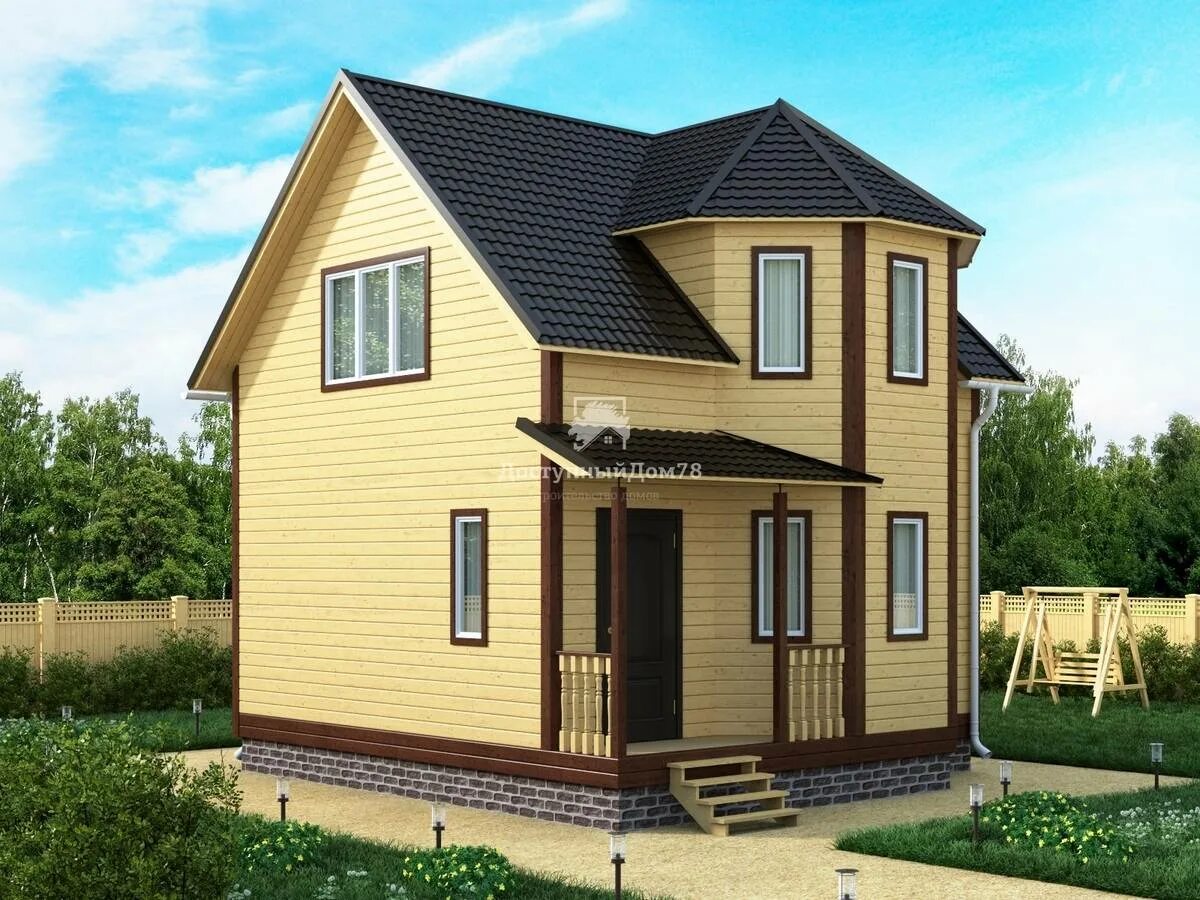 Каркасный дом 7 7 проект. Каркасный дом с эркером. каркасный дом 7х7 с эркером. каркасный дом под ключ. каркасные дома с эркером.