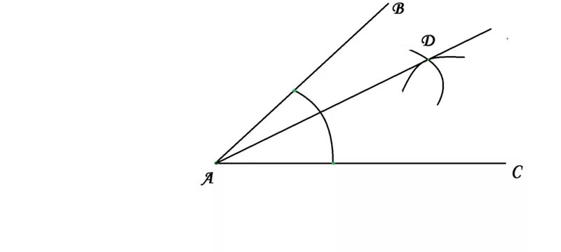 Построение угла равного данному биссектрисы угла. Постройте биссектрису тупого угла. Построение биссектрисы угла чертеж. Построение биссектрисы тупого угла.