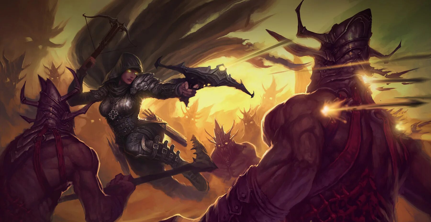 Diablo hunter. Охотник на демонов диабло 3 арт. Охотник на демонов диабло 3. Демон хантер диабло 3. Демон хантер диабло иммортал.