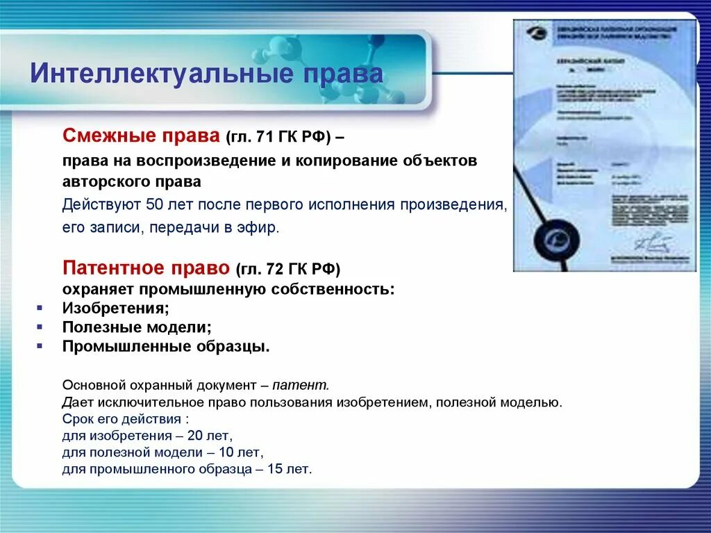 Интеллектуальное право включает. Виды интеллектуальных прав примеры. Понятие интеллектуальных прав.