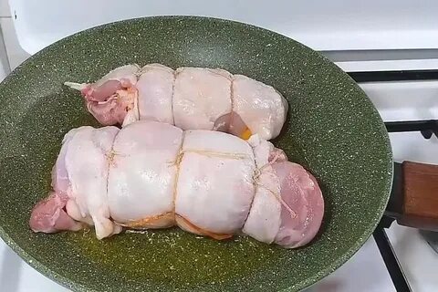 Рулет из окорочка курицы