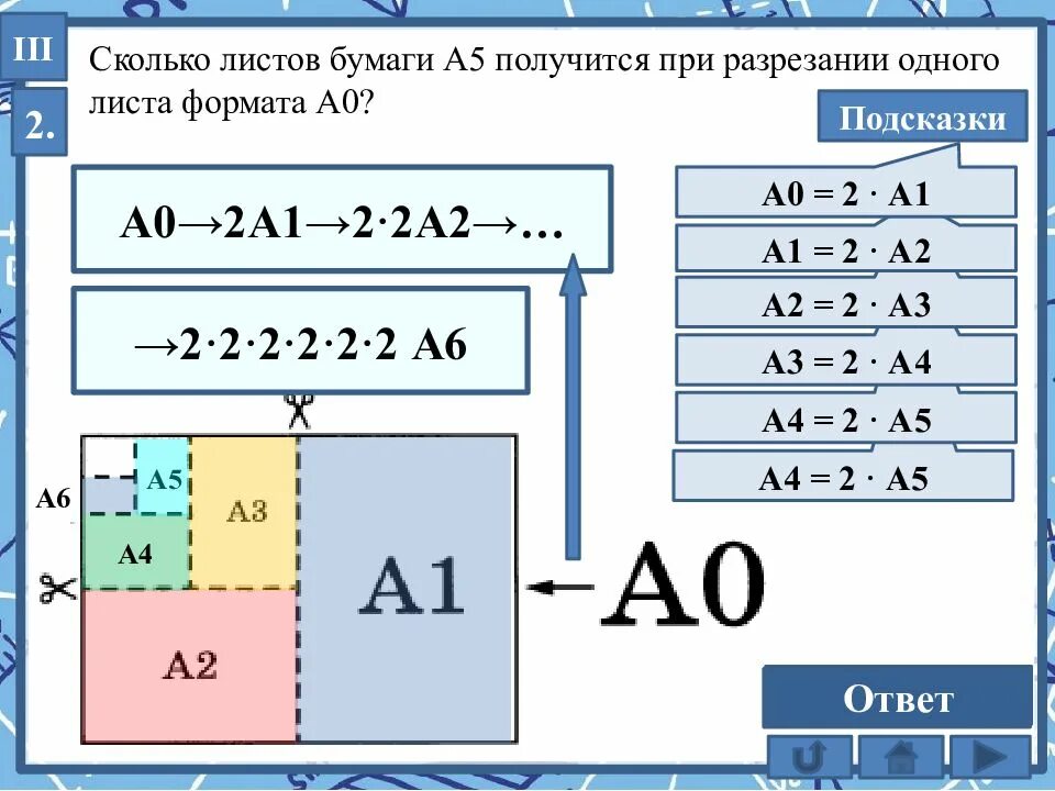 Форматы листа огэ