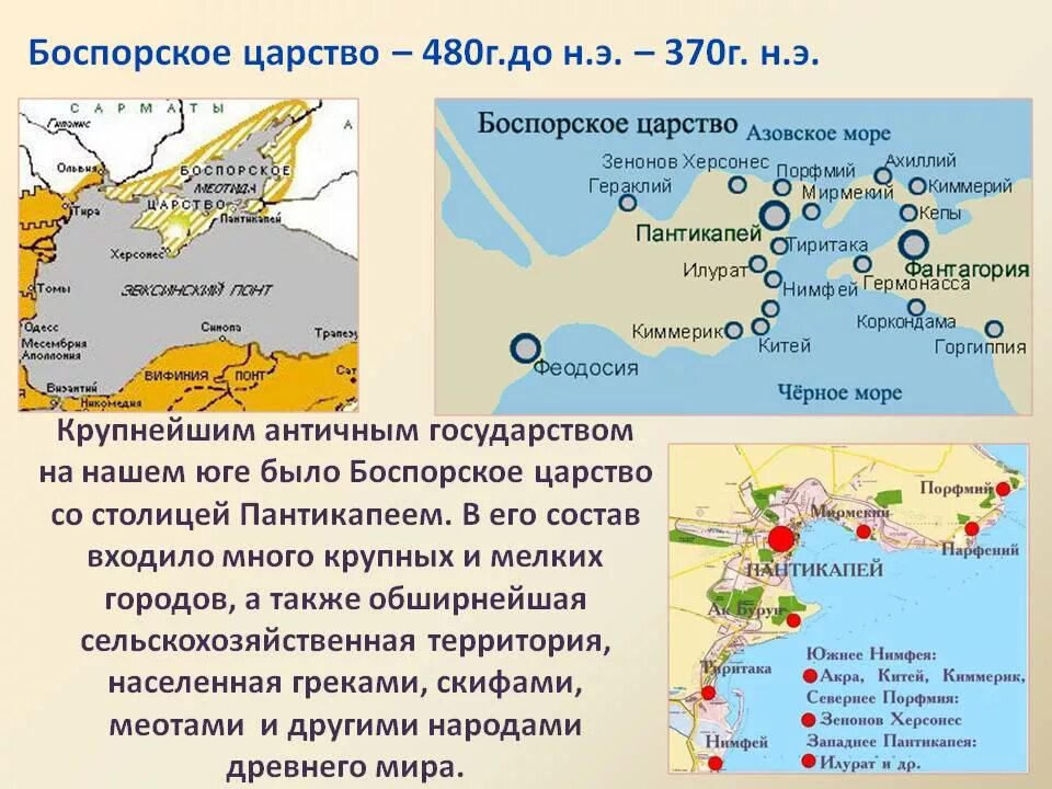 Время существования боспорского царства