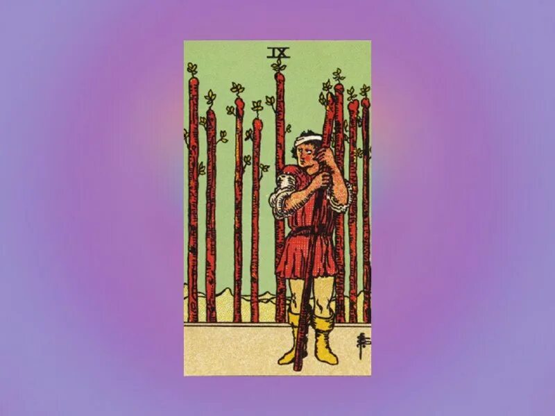 девятка жезлов намерения