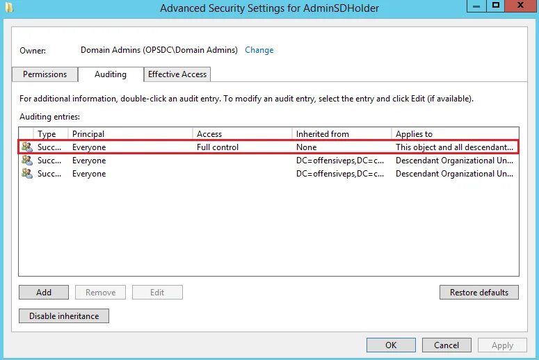 Domain Administrator. Domain admin. Domain Administration. ADMINSDHOLDER sin Server 2012 domain.