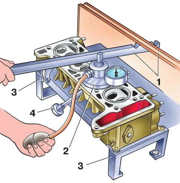 Как проверить клапана воздухом. Приспособление для проверки герметичности клапанов ГБЦ. Стенд для проверки ГБЦ на герметичность. Приспособление для проверки герметичности головок КАМАЗ. Приспособление для опрессовки ГБЦ.