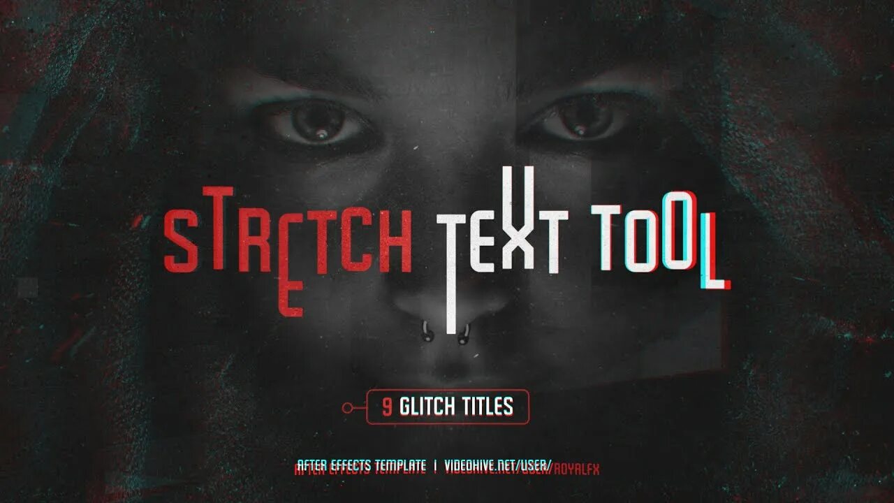 Text stretch. Glitch titles. Glitch title Pack. Stretch after Effects. Title Pack.