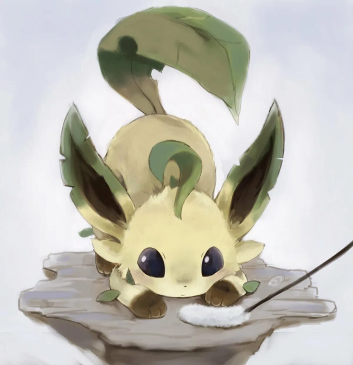 Покемон Leafeon. Pokemon Leafeon Eevee. Лифеон покемон арт. Покемон Лифеон арт милый. Покемон животное