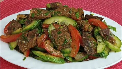 Мясные салаты без майонеза