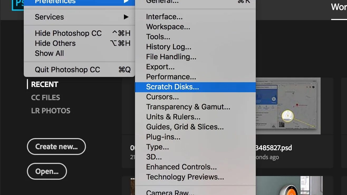 Scratch disk photoshop. Preferences в фотошопе. photoshop диск. scratch disks photoshop. диск photoshop cc.