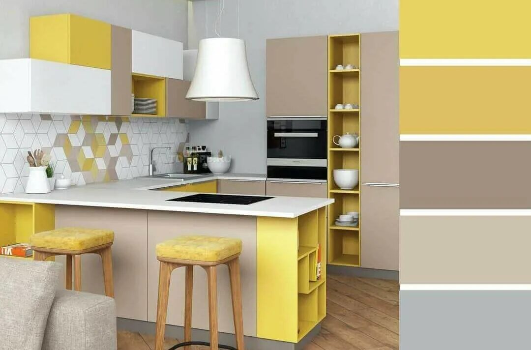 Какие цвета сочетаются на кухне. Кухня в желтом цвете. Сочетание цветов на кухне. Цветовая гамма для кухни. Кухни цветовые решения.