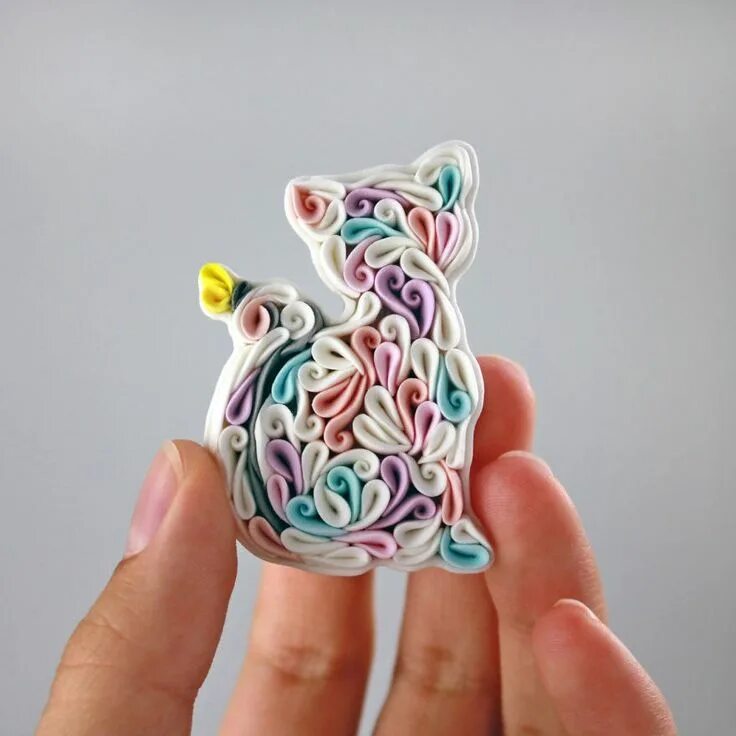 Back When We Were Young Polymer clay necklace, Clay necklace, Polymer clay jewel