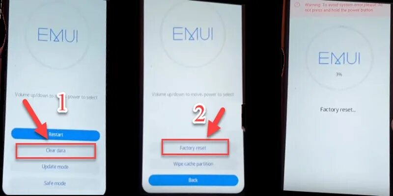 Как сбросить хонор 10 лайт. Clear data на хонор. emui сброс до заводских настроек. хонор 10 лайт хард ресет. сброс huawei p20.