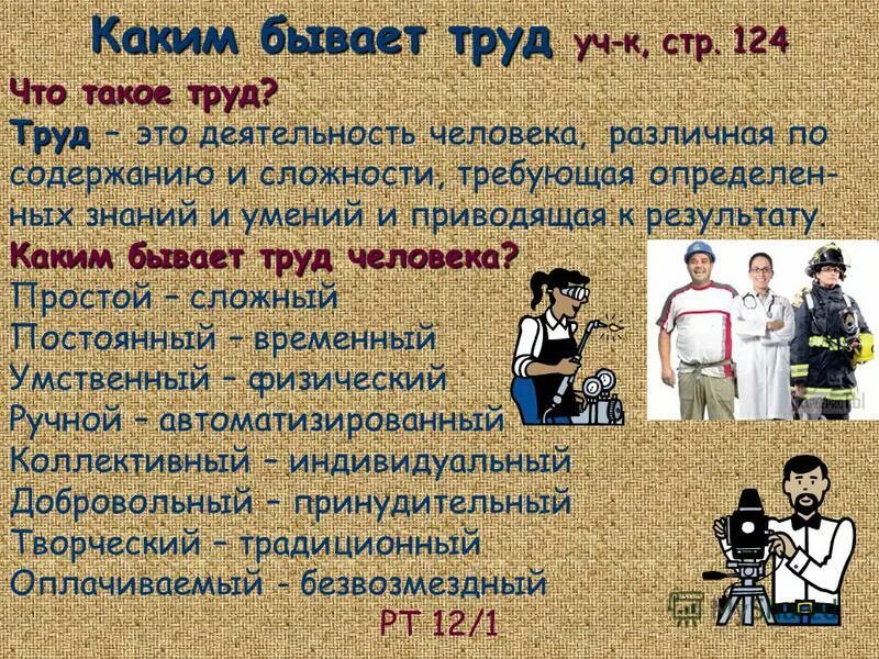 Что создается трудом какие есть преимущества