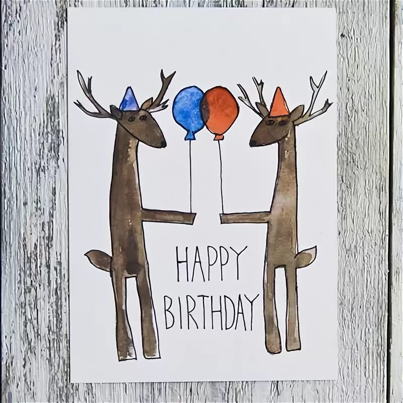 Открытка с днем рождения с оленем. Открытка с лосем с днем рождения. Поздравления с днём рождения олене. С др олень.