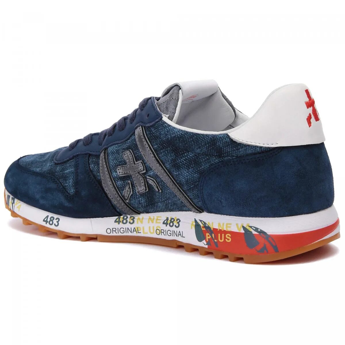 Премиата кроссовки мужские. Premiata var 4668 Navy Eric. Premiata 483. Premiata 4668. Premiata Eric var 4668.