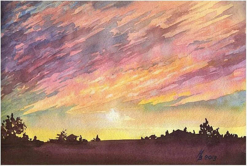 Пейзаж рисунок. Акварель пейзажи природы. Рисунок вечернее состояние природы. Простые пейзажи для рисования. Красивые пейзажи для срисовки.