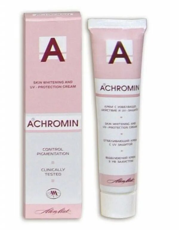 Ахромин крем отбеливающий. Крем ахромин от пигментных пятен. Крем отбеливающий от пигментных пятен ахромин. Ахромин крем для лица отбеливающий UV-защита 45мл.