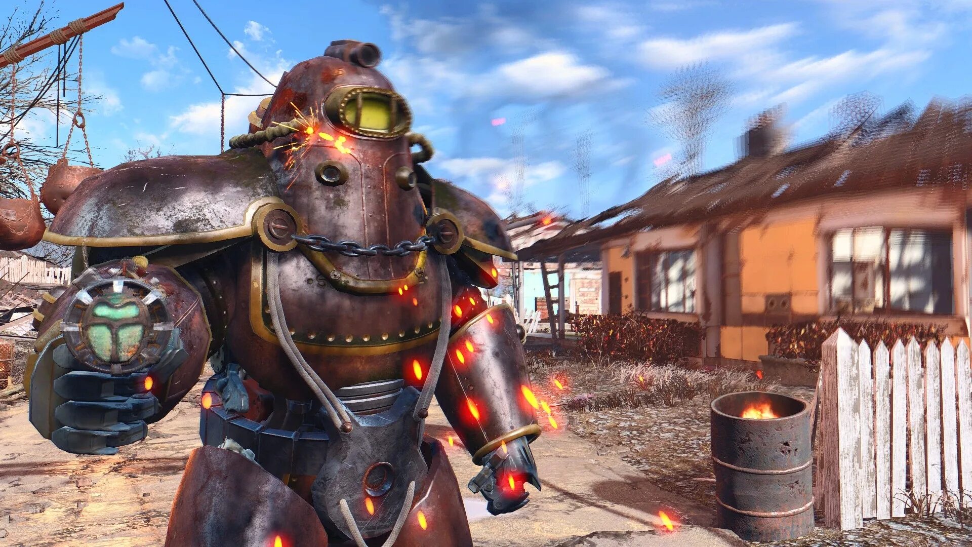 Fallout 4 powered. Силовая броня фоллаут 4. fallout 4 power armor mod. фоллаут 4 силовая броня большой папочка. fallout 4 мод силовая броня из fallout 76.