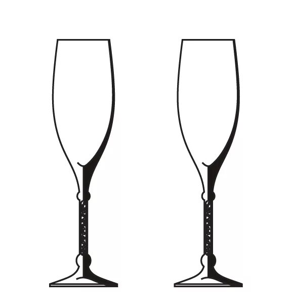 бокал трафарет. бокалы для жениха и невесты. бокал вина силуэт. фужер силуэт. трафарет фужеров.