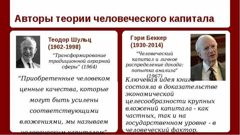 Теория человеческого капитала суть. Теория человеческого капитала Беккера. Теория человеческого капитала Шульца и Беккера. Теории человеческого капитала (г. Беккер, я. минсер, т. Шульц);. Шульц теория человеческого капитала.