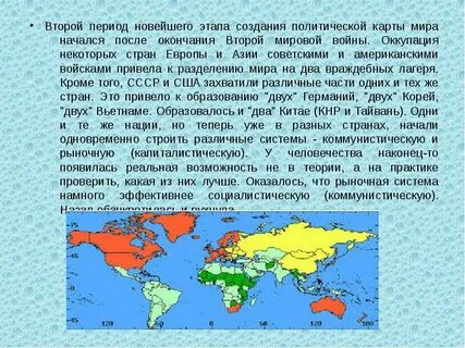 История формирования современной политической карты